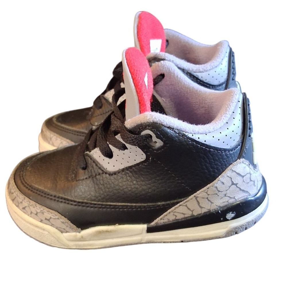 Jordan 3 Retro Black Cement 2024 Toddler Sneakers DM0968-010 Size 7C
